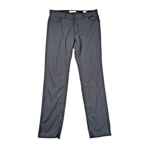 Brax Cooper Fancy Regular Fit Pants Mens 36x32 Gray Straight Leg Cotton Chino